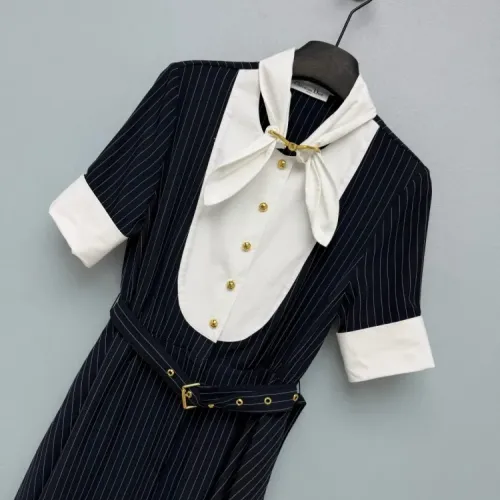 Replica Christian Dior Dresses Short Sleeved For Women #1458148 $135.00 USD for Wholesale