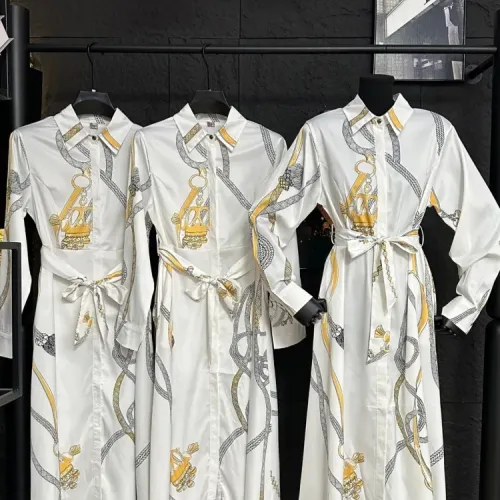 Wholesale Hermes Dresses Long Sleeved For Women #1458157 $85.00 USD, Wholesale Quality Replica Hermes Dresses