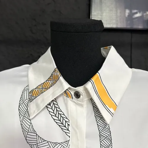 Replica Hermes Dresses Long Sleeved For Women #1458157 $85.00 USD for Wholesale