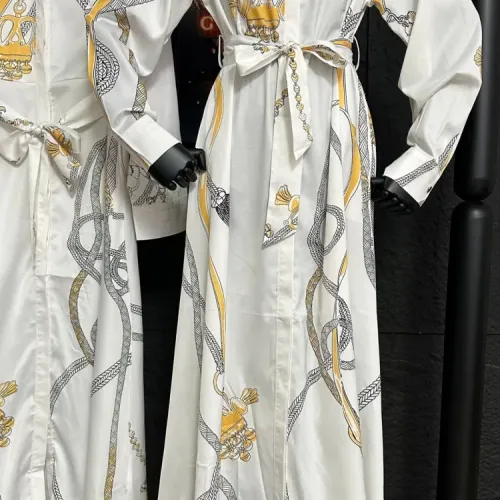 Replica Hermes Dresses Long Sleeved For Women #1458157 $85.00 USD for Wholesale