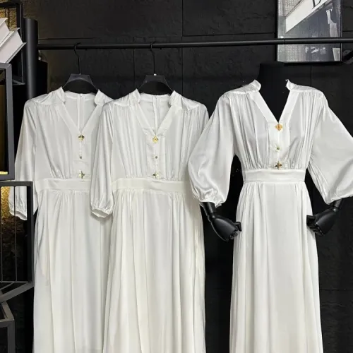 Wholesale Louis Vuitton LV Dresses Middle Sleeved For Women #1458163 $88.00 USD, Wholesale Quality Replica Louis Vuitton LV Dresses