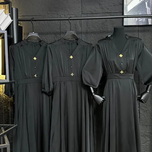 Wholesale Louis Vuitton LV Dresses Middle Sleeved For Women #1458164 $88.00 USD, Wholesale Quality Replica Louis Vuitton LV Dresses