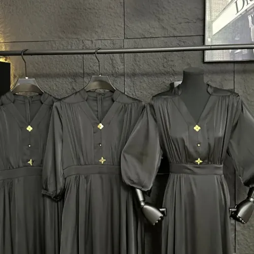 Replica Louis Vuitton LV Dresses Middle Sleeved For Women #1458164 $88.00 USD for Wholesale