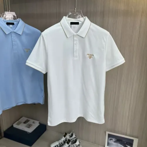 Wholesale Prada T-Shirts Short Sleeved For Men #1458165 $42.00 USD, Wholesale Quality Replica Prada T-Shirts
