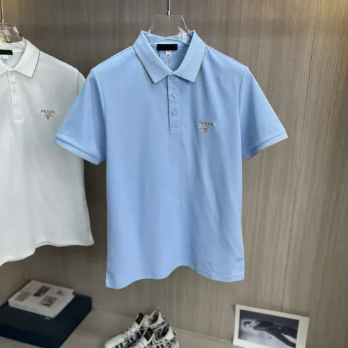 Wholesale Prada T-Shirts Short Sleeved For Men #1458166 $42.00 USD, Wholesale Quality Replica Prada T-Shirts