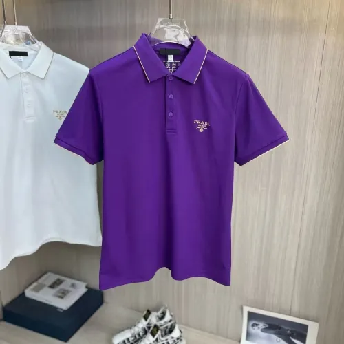 Wholesale Prada T-Shirts Short Sleeved For Men #1458167 $42.00 USD, Wholesale Quality Replica Prada T-Shirts