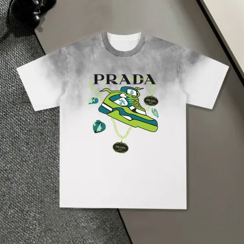 Wholesale Prada T-Shirts Short Sleeved For Unisex #1458202 $45.00 USD, Wholesale Quality Replica Prada T-Shirts