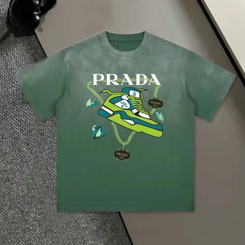 Wholesale Prada T-Shirts Short Sleeved For Unisex #1458204 $45.00 USD, Wholesale Quality Replica Prada T-Shirts