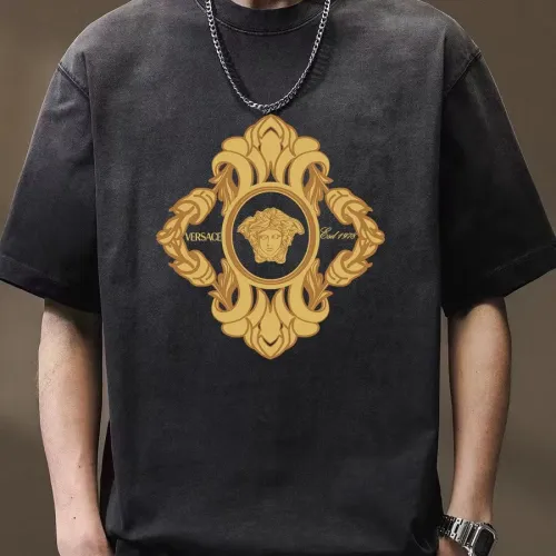 Wholesale Versace T-Shirts Short Sleeved For Unisex #1458256 $45.00 USD, Wholesale Quality Replica Versace T-Shirts