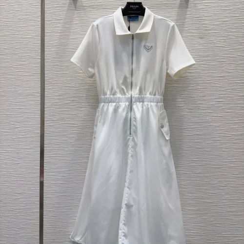 Wholesale Prada Dresses Short Sleeved For Women #1458307 $80.00 USD, Wholesale Quality Replica Prada Dresses
