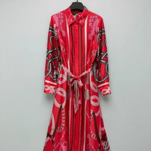 Wholesale Hermes Dresses Long Sleeved For Women #1458313 $192.00 USD, Wholesale Quality Replica Hermes Dresses