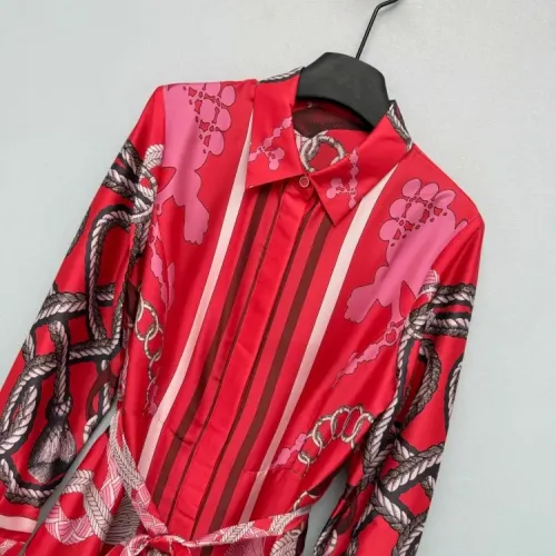 Replica Hermes Dresses Long Sleeved For Women #1458313 $192.00 USD for Wholesale