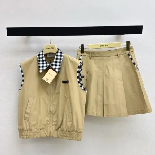 Wholesale MIU MIU Tracksuits Sleeveless For Women #1458474 $88.00 USD, Wholesale Quality Replica MIU MIU Tracksuits