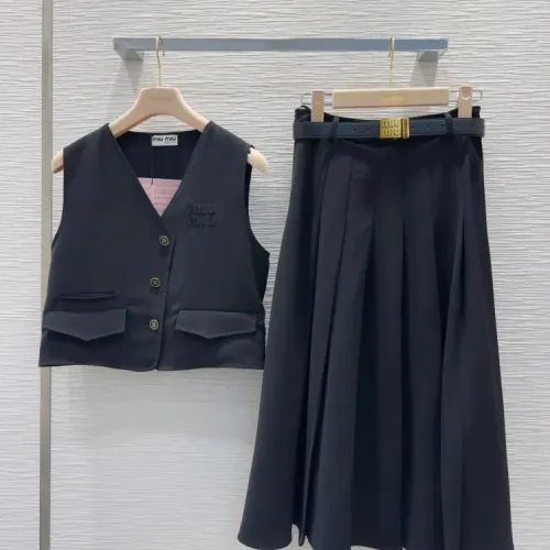 Wholesale MIU MIU Tracksuits Sleeveless For Women #1458481 $82.00 USD, Wholesale Quality Replica MIU MIU Tracksuits