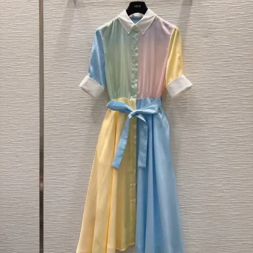 Wholesale Christian Dior Dresses Middle Sleeved For Women #1458564 $135.00 USD, Wholesale Quality Replica Christian Dior Dresses