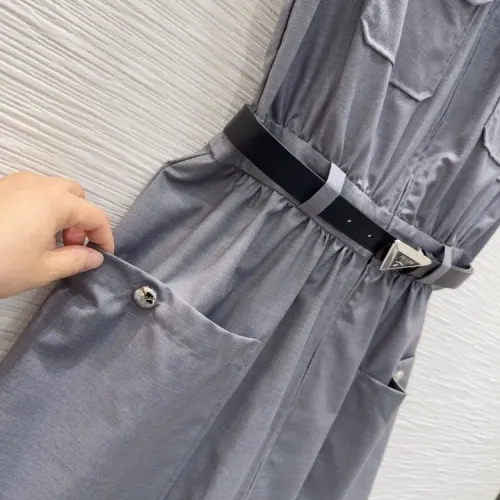 Replica Prada Dresses Sleeveless For Women #1458568 $140.00 USD for Wholesale