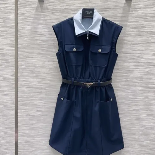 Wholesale Prada Dresses Sleeveless For Women #1458569 $140.00 USD, Wholesale Quality Replica Prada Dresses