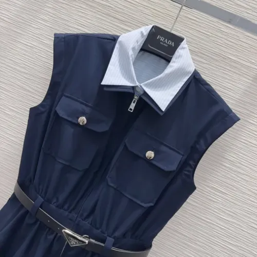 Replica Prada Dresses Sleeveless For Women #1458569 $140.00 USD for Wholesale