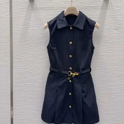 Wholesale MIU MIU Dresses Short Sleeved For Women #1458588 $128.00 USD, Wholesale Quality Replica MIU MIU Dresses