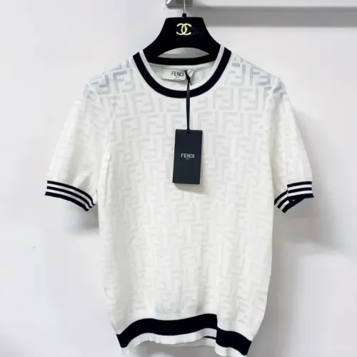 Wholesale Fendi T-Shirts Short Sleeved For Women #1458680 $96.00 USD, Wholesale Quality Replica Fendi T-Shirts