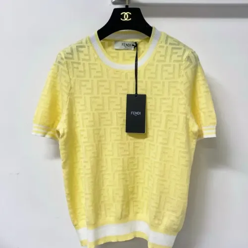 Wholesale Fendi T-Shirts Short Sleeved For Women #1458682 $96.00 USD, Wholesale Quality Replica Fendi T-Shirts