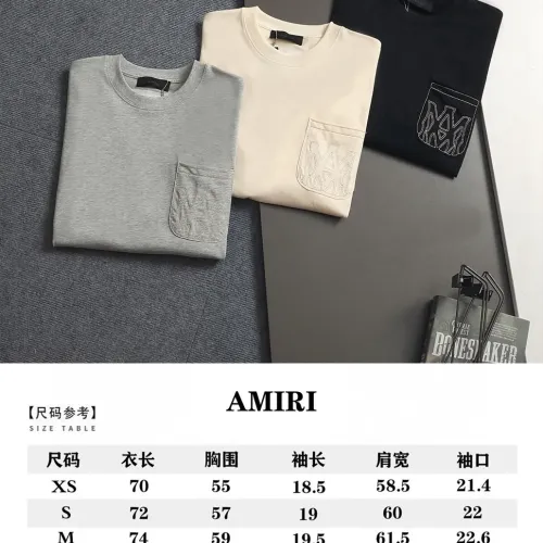 Replica Amiri T-Shirts Short Sleeved For Unisex #1458687 $40.00 USD for Wholesale
