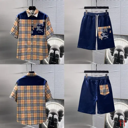 Wholesale Burberry Tracksuits Short Sleeved For Men #1458690 $82.00 USD, Wholesale Quality Replica Burberry Tracksuits