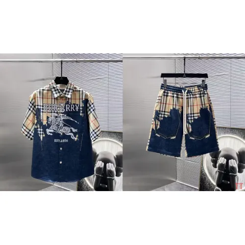 Replica Burberry Tracksuits Short Sleeved For Men #1458691 $82.00 USD for Wholesale