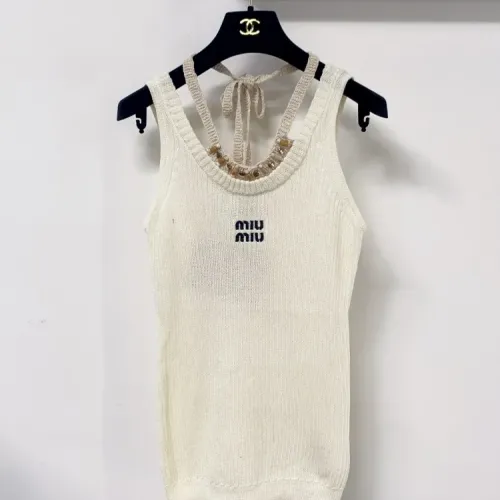 Wholesale MIU MIU T-Shirts Sleeveless For Women #1458711 $102.00 USD, Wholesale Quality Replica MIU MIU T-Shirts