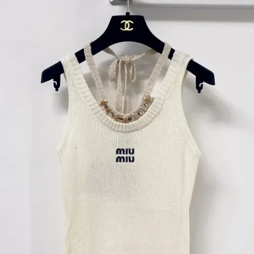 Replica MIU MIU T-Shirts Sleeveless For Women #1458711 $102.00 USD for Wholesale
