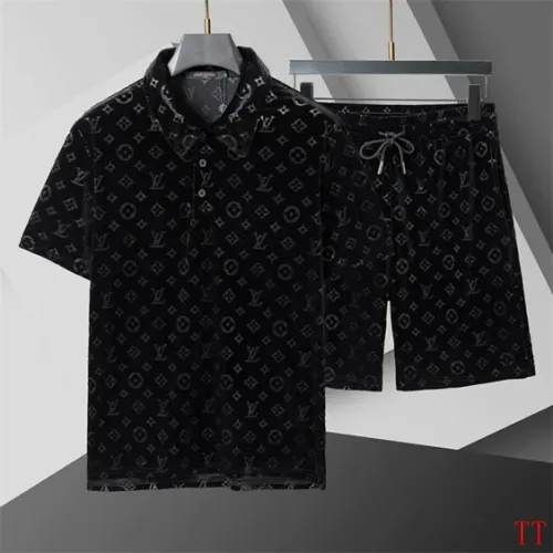Wholesale Louis Vuitton LV Tracksuits Short Sleeved For Men #1458760 $72.00 USD, Wholesale Quality Replica Louis Vuitton LV Tracksuits