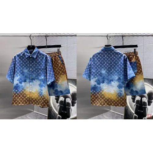 Wholesale Louis Vuitton LV Tracksuits Short Sleeved For Men #1458763 $82.00 USD, Wholesale Quality Replica Louis Vuitton LV Tracksuits