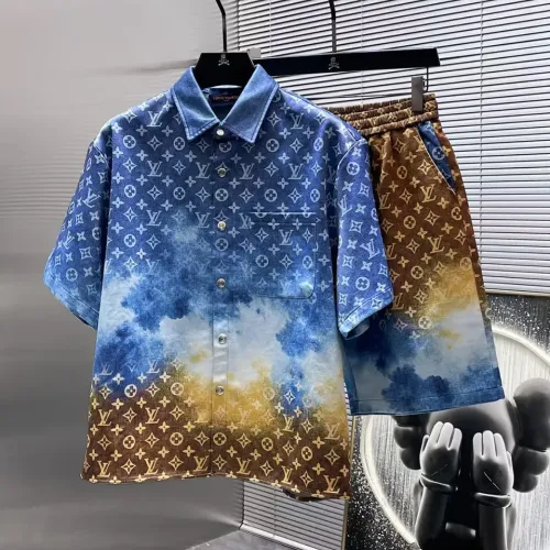 Replica Louis Vuitton LV Tracksuits Short Sleeved For Men #1458763 $82.00 USD for Wholesale