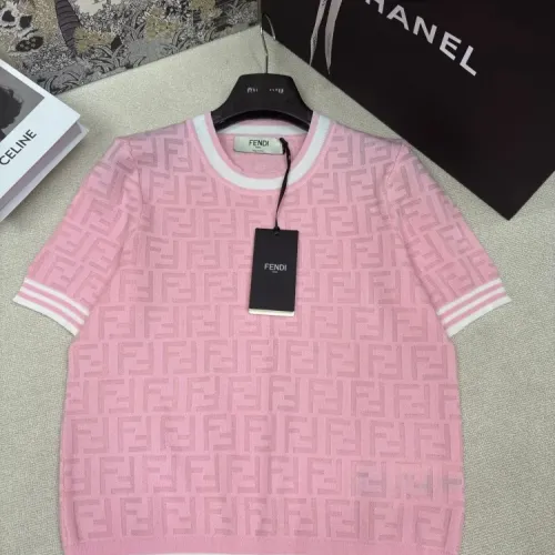 Wholesale Fendi T-Shirts Short Sleeved For Women #1458765 $76.00 USD, Wholesale Quality Replica Fendi T-Shirts