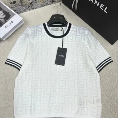 Wholesale Fendi T-Shirts Short Sleeved For Women #1458766 $76.00 USD, Wholesale Quality Replica Fendi T-Shirts