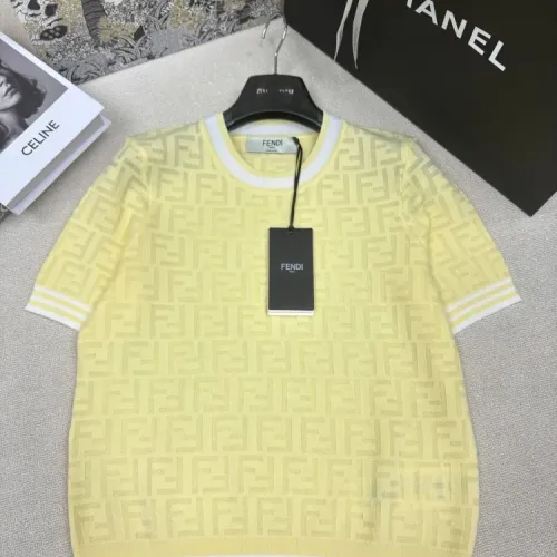 Wholesale Fendi T-Shirts Short Sleeved For Women #1458767 $76.00 USD, Wholesale Quality Replica Fendi T-Shirts