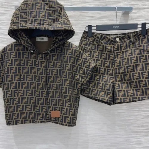 Wholesale Fendi Tracksuits Short Sleeved For Women #1458779 $170.00 USD, Wholesale Quality Replica Fendi Tracksuits
