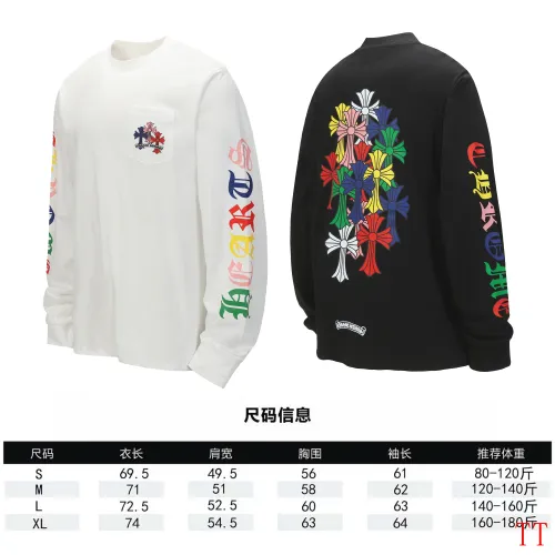 Replica Chrome Hearts T-Shirts Long Sleeved For Unisex #1458783 $39.00 USD for Wholesale