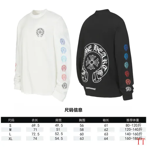 Replica Chrome Hearts T-Shirts Long Sleeved For Unisex #1458797 $39.00 USD for Wholesale