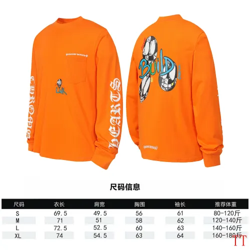 Replica Chrome Hearts T-Shirts Long Sleeved For Unisex #1458807 $39.00 USD for Wholesale