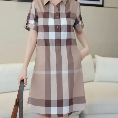 Wholesale Burberry Dresses Short Sleeved For Women #1458860 $85.00 USD, Wholesale Quality Replica Burberry Dresses