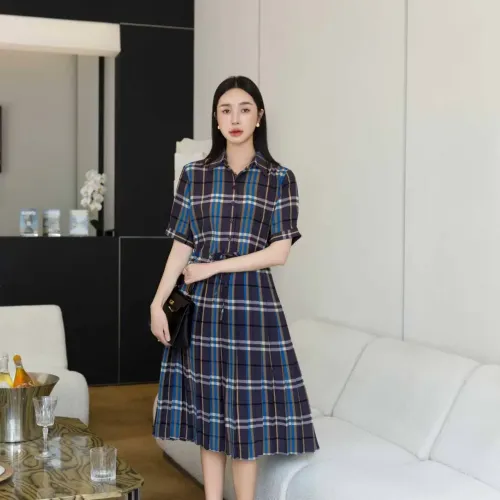 Replica Burberry Dresses Short Sleeved For Women #1458861 $85.00 USD for Wholesale