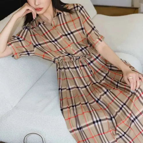 Replica Burberry Dresses Short Sleeved For Women #1458862 $85.00 USD for Wholesale