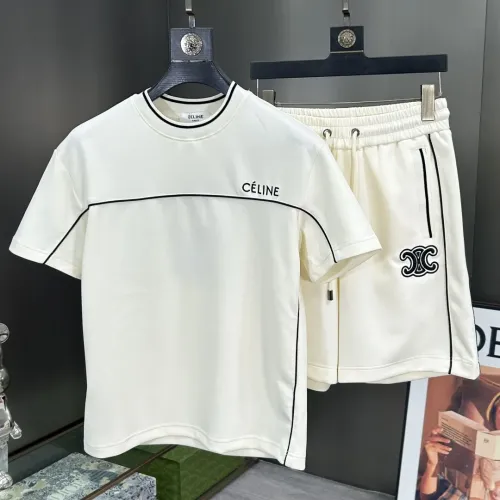 Wholesale Celine Tracksuits Short Sleeved For Men #1458998 $112.00 USD, Wholesale Quality Replica Celine Tracksuits