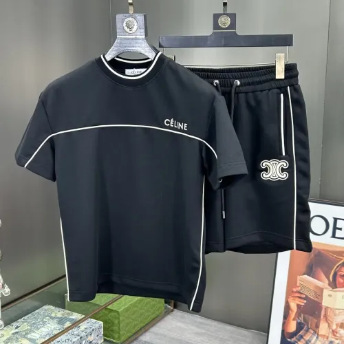 Wholesale Celine Tracksuits Short Sleeved For Men #1458999 $112.00 USD, Wholesale Quality Replica Celine Tracksuits