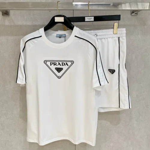 Wholesale Prada Tracksuits Short Sleeved For Men #1459061 $112.00 USD, Wholesale Quality Replica Prada Tracksuits