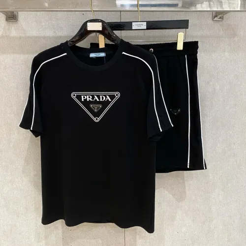 Wholesale Prada Tracksuits Short Sleeved For Men #1459062 $112.00 USD, Wholesale Quality Replica Prada Tracksuits
