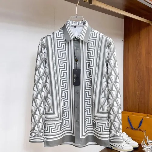 Wholesale Versace Shirts Long Sleeved For Men #1459137 $76.00 USD, Wholesale Quality Replica Versace Shirts