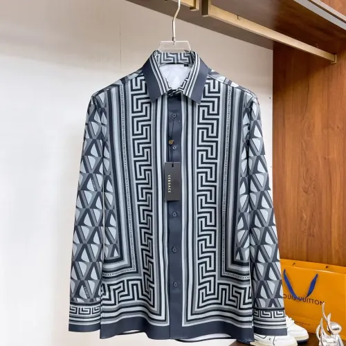 Wholesale Versace Shirts Long Sleeved For Men #1459138 $76.00 USD, Wholesale Quality Replica Versace Shirts