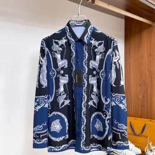 Wholesale Versace Shirts Long Sleeved For Men #1459139 $76.00 USD, Wholesale Quality Replica Versace Shirts